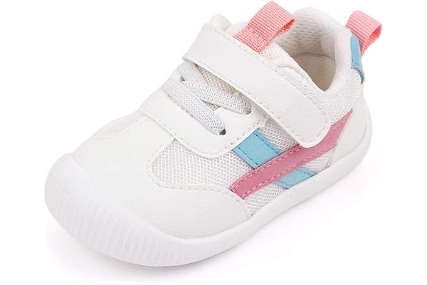 MK MATT KEELY Chaussure Bébé Fille Garçon Premier Pas Chaussons Marche Enfants Non-Slip Cuir Souple 0-4 Ans