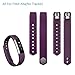 Produktbild COOSA Fitbit Alta Ersatzband Silikon Ersatzarmband mit den kostlosen anpassenden Verschluss für Fitbit Alta Multi-Farbe (ohne Tracker, nur Band und Verschluss) (Lila, L)