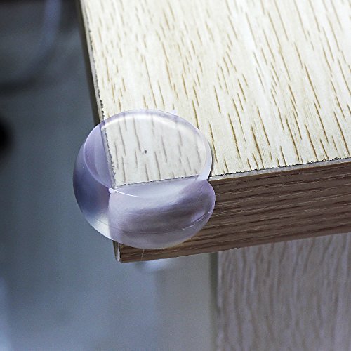 Corner Guards Child Baby Safe Silicone Protector Table Corner Edge Protection Cover 12 Pack (Transparent  round)