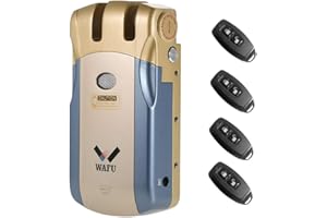 Splenssy WF-018 Telecomando wireless Blocco Sicurezza Invisibile Keyless Door Entry Blocco intelligente In lega di zinco metallo con 4 chiavi remote Smart Home Villa Office Access Control Sistema