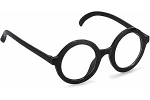 DEGUISE TOI Occhiali Rotondi per Adulto - Nero - Taglia Unica