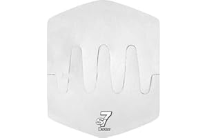 Dexter Unisex-Erwachsene Saw Tooth Heel S7 Bowling-Zubehör mit Sägezahn, weiß/grau, Einheitsgröße