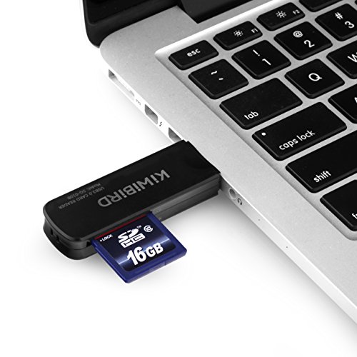 [Neuerscheinung] KiWiBiRD® USB 3.0 (3.1 Gen 1) Super-Speed Kartenleser 8-in-1 für SDXC, SD, MMC, RS-MMC, SDHC, Micro SD, Micro SDXC, Micro SDHC Karten [Unterstützt UHS-I Karten] – Schwarz - 4