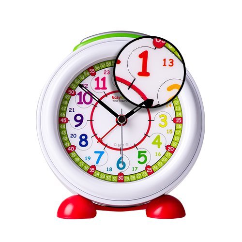 EasyRead Time Teacher Kinderwecker mit Nachtlicht und 24-Stunden-Regenbogenzifferblatt - 6