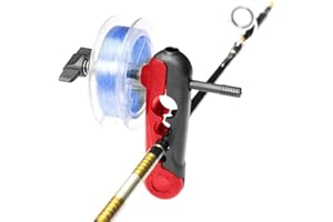 VBESTLIFE Fishing Line Spooler, Portable ABS Reel Winder, Accommodates Varying Spool Sizes, Fishing Accessory, Ambidextrous, 0.05 kg