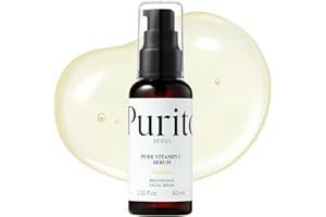 PURITO| Sérum à la vitamine C pure, sérum à ingrédients naturels, vitamine C, végétalien et sans cruauté envers les animaux, hypoallergénique, calmant, sans parfum, soin de la peau coréen, 60 ml