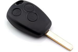 C.D.R. 3 Tasten Schlüssel Gehäuse Funk Fernbedienung mit Rohling kompatibel mit SMART Fortwo, Fortwo Coupe, Fortwo Cabrio, Forfour, Forfour Schrägheck, Fortwo Electric/EQ, Forfour Electric/EQ etc.