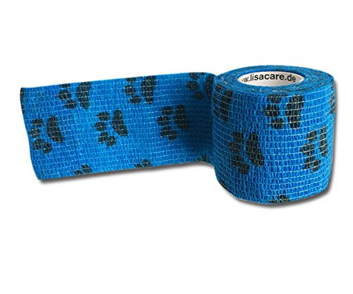 LisaCare, Garza Elastica, Benda di Fissaggio, autoadesiva, Elastico, Larghezza 5 cm, per Umani e Animali, per Sport Equitazione