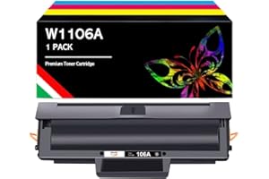 AMG SALES Toner Compatibili per HP 106A W1106A Con Chip cartuccia per Laser 107a 107r 107w per MFP 135a 135r 135w 135wg 137fnw 137fwg (1 Nero)