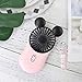 Produktbild Wbdd Mini Fan Cartoon USB Pocket Mini Hold Charge Kleine Fans Mit Einem Tragbaren Bring Led Lampe Mickey Cherry Pollen