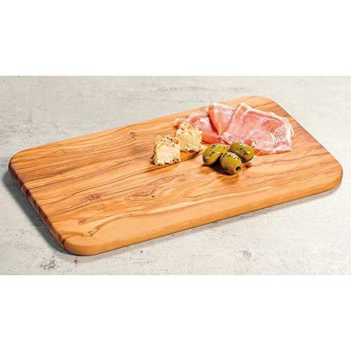 Kesper 29100 Schneidebrett 35x20x1,2cm aus Olivenholz, Braun, 35 x 20 x 1,2 cm - 2