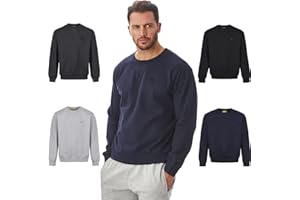 Iron Mountain IMSWT205 Felpa con Collo a Girocollo per Uomo Filato Riciclato, Ecologica, Anti-Pilling, Flessibile, Confortevole e con Morbido Rivestimento in Pile