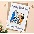 #GC01 KPOP Idols Birthday K-Pop Fan, Handmade Card with Your Favourite K-Pop Idols, K-Pop Lover Card, BTS lover, Kpop Birthday Card, Kdrama, K-Drama Gifts