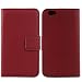 Produktbild Gukas Design Echt Leder Tasche Für Vernee Thor Plus 5.5" Hülle Lederhülle Handyhülle Handy Flip Brieftasche mit Kartenfächer Schutz Protektiv Genuine Premium Case Cover Etui Skin (Dark Rot)