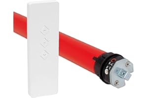 superrollo Moteur de volet roulant sans fil RM10MSB (SW40, 10 Nm) avec télécommande, moteur tubulaire avec commande radio, jusqu'à 3,5 m² de surface de volet roulant (volet roulant max. 20 kg), kit