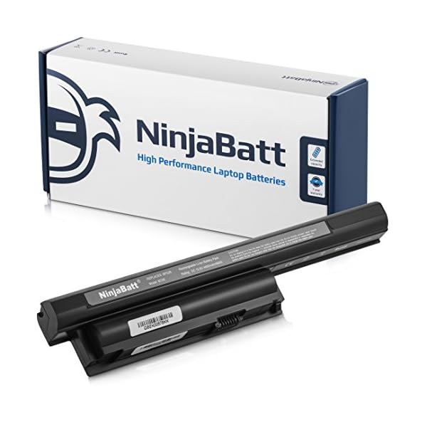 NinjaBatt Battery for Sony VGP-BPS26 VGP-BPS26A SVE151D11M VPCEH VPCCA VGP-BPL26 VGP-BPS26S VPC-CA15FG VPC-CA15FW VPC-CA16EC VPC-CA17EC VPC-CA190 - High Performance [6 Cells/4400mAh/48wh]