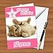 Produktbild BC30 Cute Kitten Cat personalisiert Geburtstag Grußkarte A5 mit Umschlag – auf Hochglanz-Karte