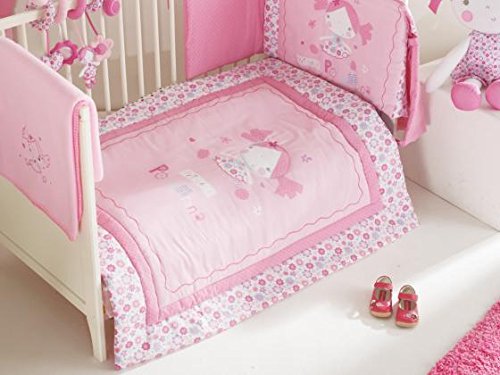 Red Kite Princess Pollyanna Cosi Cot 5 Piece Bedding Set Pink NEW DESIGN