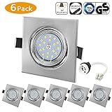 【Schwenkbar 120°Abstrahlwinkel】✔ Mit angenehmem winkel für eine größere Sicht zur optimalen Ausleuchtung und keine dunklen Ecken mehr. Die IP-Schutzklasse der Einbaulampe ist IP20, perfekt für Zuhause, Küche, Büro, Wohnzimmer, Schlafzimmer, Esszimmer, Flur, Tagungsraum.