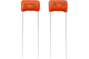 CDE Sprague Orange Drop Condensateur Polypropylène Capacitors .0047uF 716P 472J 600V pour Guitare ou Basse (Lot de 2)