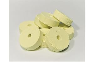 TODOCULTIVO Discos de azufre de 10 gr/ud. - 50 uds (0.5 kilos). Discos azufrines combustibles pare desinfección de barrica, toneles o ahuyentar abejas en panales