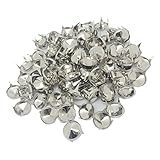 Nagelneu und hohe Qualität; Sharplace 100 x 12mm Silber Kegelnieten Nieten Punk Ziernieten Dekoration