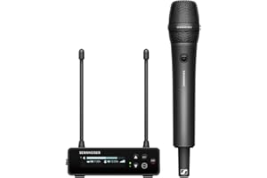 Sennheiser Sistema microfonico digitale portatile wireless UHF con trasmettitore SKM-S portatile e modulo microfonico dinamico a cardioide MMD 835 set EW-DP 835 (S1-7), Nero (700033)
