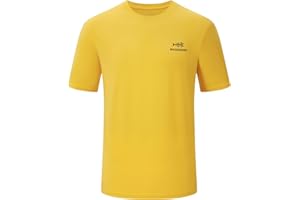 Bassdash Męskie koszulki wędkarskie UPF 50+ z krótkim rękawem wydajność chłodzenie ochrona przed promieniowaniem UV ochrona przed słońcem koszulki turystyczne