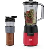 AR1196 Shake'N Take Megamix S&uuml;rahi Blender 550W, 1L S&uuml;rahi, 550 ml Taşınabilir Şişe, Kırmızı