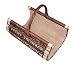 Produktbild Handgeflochtener und stilvoller Weidekorb für Kaminholz aus 100% natürlicher Weide XXL 30cm x 60cm x 37cm (K93)