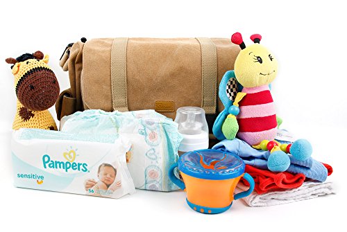 DuraGadget Babytasche | Schultertasche | Wickeltasche | Windeltasche | Nappy Transport-Tasche mit verschiedenen Fächern - 8