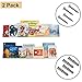 Produktbild Kurtzy Durchsichtiges Wandboard Hängeregal Schwebendes Bücherregal - 2 Pack (B 60cm x D 10cm) mit 4 Dübeln und Schrauben - Unsichtbare Schweberegale für Bilderrahmen Anzeige und Bücher