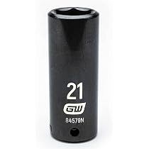 GearWrench 19 Mm Stecknuss | 1/2" Antrieb | 6-Punkt Deep Impact | Aus Chrom-Molybdän-Stahl | Schwarz
