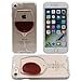 Produktbild Wein-Cup für Apple iPhone 7 4.7 inch Fließend Flüssigkeit Kristall Klar Transparent Gel Schutzhülle Hülle Case Cover Dünn [Perfect Fit]