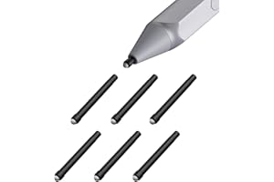 TiMOVO Punte per Surface Penna, [6 Pezzi] Originale HB Surface Penna Punte, Punte di Ricambio Compatibile con Microsoft Surface PRO 2017 Pen (Modello 1776) & Surface PRO 4 Pen, Nero