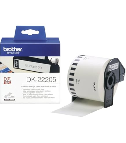 Etichette Brother DK-22210 – Nero Su Bianco, 29 Mm Di Larghezza - Foto 3