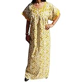 Indiatrendzs Women Cotton Nighty Floral Long Sleepwear Nightgown (Chest: 50)