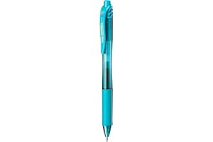 Pentel EnerGel X BL107-S3X żelowy długopis atramentowy, turkusowy, grubość linii 0,7 mm, mechanizm naciskowy, możliwość wielokrotnego napełniania
