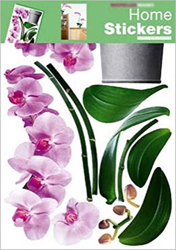 1art1 39978 Blumen - Orchidee In Pink Wand-Tatoos Aufkleber Poster-Sticker (70 x 50 cm)