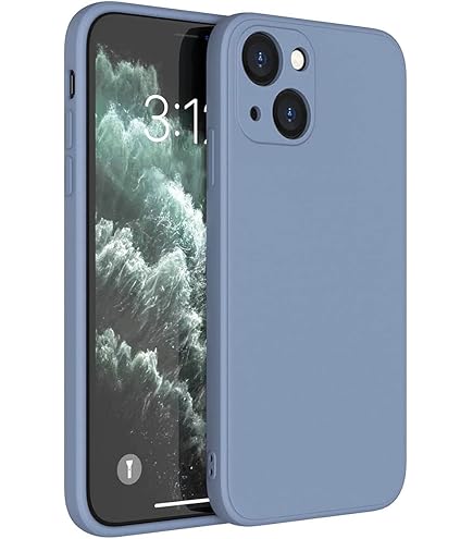 Coque Iphone 13 Couleur Mixroom - Coque étui Pour IPhone 13 Protection Couvre Appareil Photo En Silicone TPU Mat Avec Bords Plats Couleur Lilas Protection Appareil Photo Iphone 13