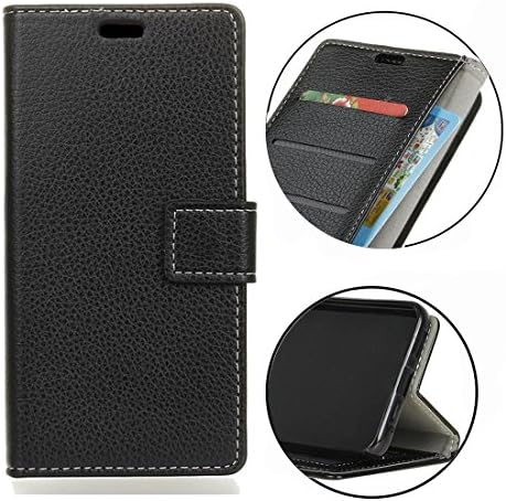 Eaquro Moto C Plus Case - Eaquro Premium Moto C Plus Wallet Case ,Luxury PU Leather Flip Protective Magnetic Cover for Moto C Plus with Card Holder - Black