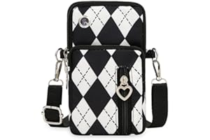 Narunii Petit Sac Téléphone Portable Femme,Sac de téléphone Portable,Sac bandoulière Portefeuille Poche,Crossbody Pochette Sacoche Running