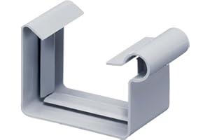 INEFA Connecteur de chéneau carré, Jonctions gouttière, PVC NW 68, gris raccord pour gouttière en plastique, accessoires pour gouttières, Made in Germany