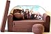K8 Children's Fold-Out Sofa Couch Sofa Mini 3 in 1 Baby Set + Child Seat and Seat Sofa Cushion/Mattress