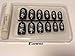 BLACK FLORAL DIAMANTE PRE DESIGN FALSE NAILS 2 DESIGNS GLUE NOT INCLUDED