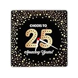 Designer Panda, Cheers to 25 Amazing Years Printed Light Weight Wall Clock 8 inches