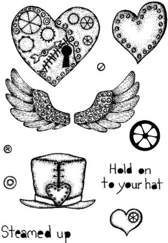 Lindsay Mason Clear Stamps - Steamed Up for Personal Impressions - CICSA6025