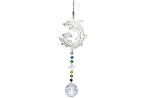 PEILI Window Hanging Suncatcher with Crystal, Hanging Rainbow Maker Ornament for garden corridors and Home Decoration (dolphin)