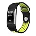 Produktbild Artistic9 Unisex Silikon Sportarmband Wristband-5 Farben Armband für Fitbit Charge 2 Ersatz Accessories,Klein/Mittel Größe Damen & Herren Uhrenarmband (Kleine Größe-5.9"-7.8", Schwarz)