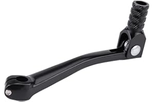 EVGATSAUTO Palanca de cambio de palanca de engranaje manual de motocicleta, palanca de cambio plegable CNC de aleación de aluminio para bicicleta de tierra 4 tiempos (Negro)